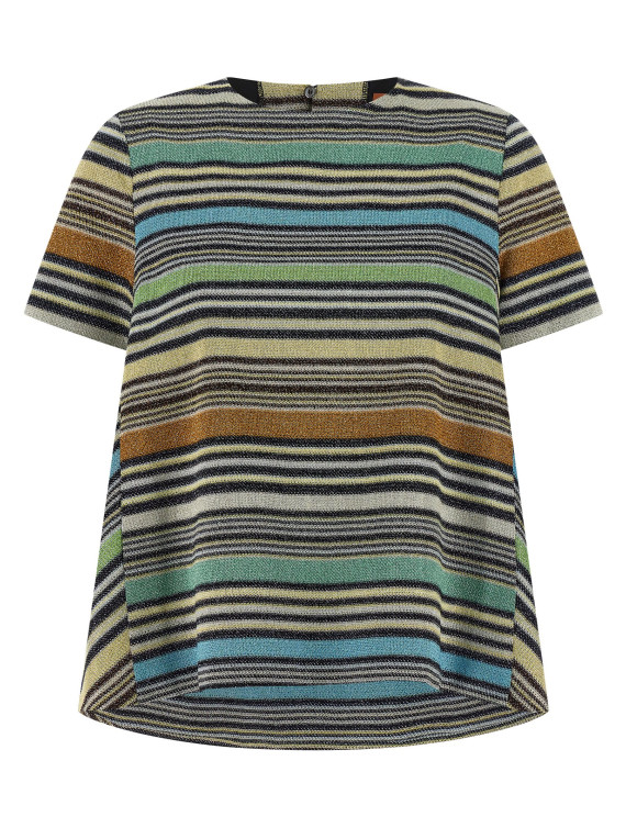 Футболка MISSONI Lamé stripes t-shirt (DS26SK1HBR0158S72Q7) #1