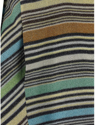 Футболка MISSONI Lamé stripes t-shirt (DS26SK1HBR0158S72Q7) #