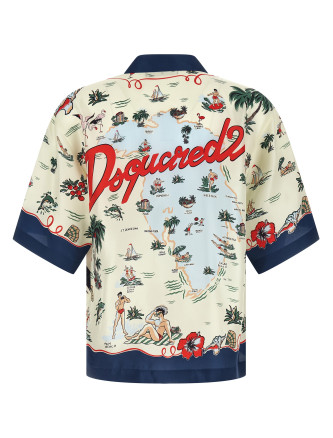 Рубашка, блузка DSQUARED2 'Aloha Souvenir' (S71DM0835D35476001S) #