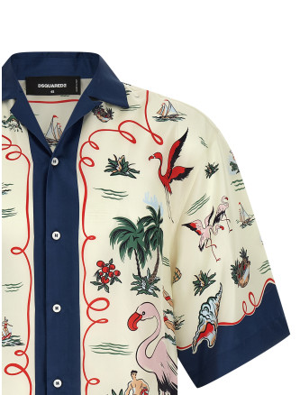 Рубашка, блузка DSQUARED2 'Aloha Souvenir' (S71DM0835D35476001S) #