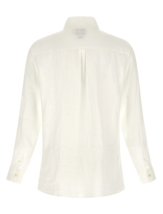 Поло MC2 SAINT BARTH 'Raphael' (RAPHAELPOLOLONGLINEN01WHITE) #