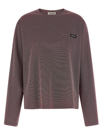 Jacquard jersey t-shirt