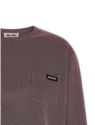 Футболка MIU Jacquard jersey t-shirt (MJLA47SOOO19J4F0X97) #