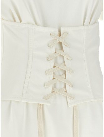 Футболка MCQUEEN Corset T-shirt (863552QLAEZ9007) #