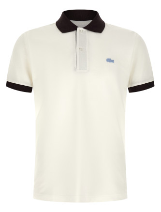 Logo patch polo shirt