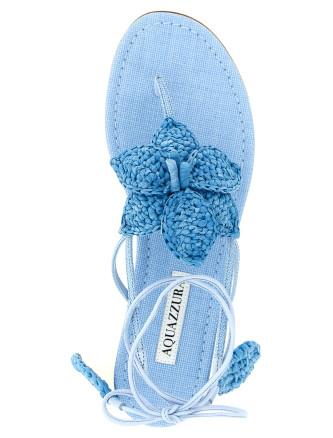 Плоские сандалии AQUAZZURA 'Calypso' (CAOFLAS0WRNBABYBLUE) #