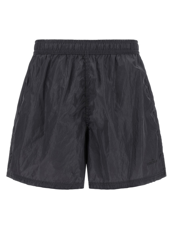 Пляжная одежда STONE ISLAND Logo print swim shorts (L1S15B100002S0E13V002D) #1