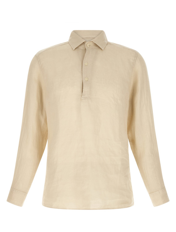 Поло MC2 SAINT BARTH 'Raphael' (RAPHAELPOLOLONGLINEN10HGRAIN) #1