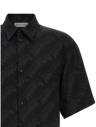 Рубашка, блузка BALENCIAGA Logo shirt (871407TUL021069) #