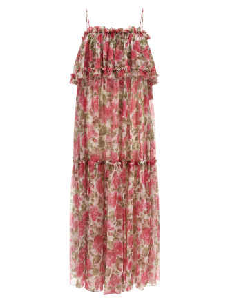 Макси CHLOÉ Silk muslin dress