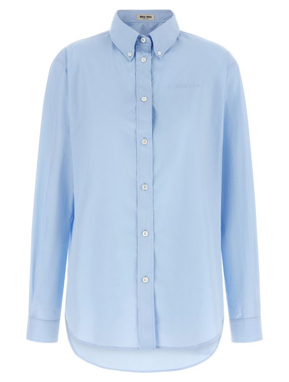 Рубашка, блузка MIU Logo embroidery shirt (MK1693SOOO19SEF0013) #1