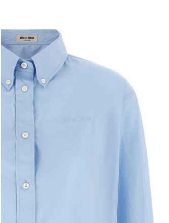 Рубашка, блузка MIU Logo embroidery shirt (MK1693SOOO19SEF0013) #