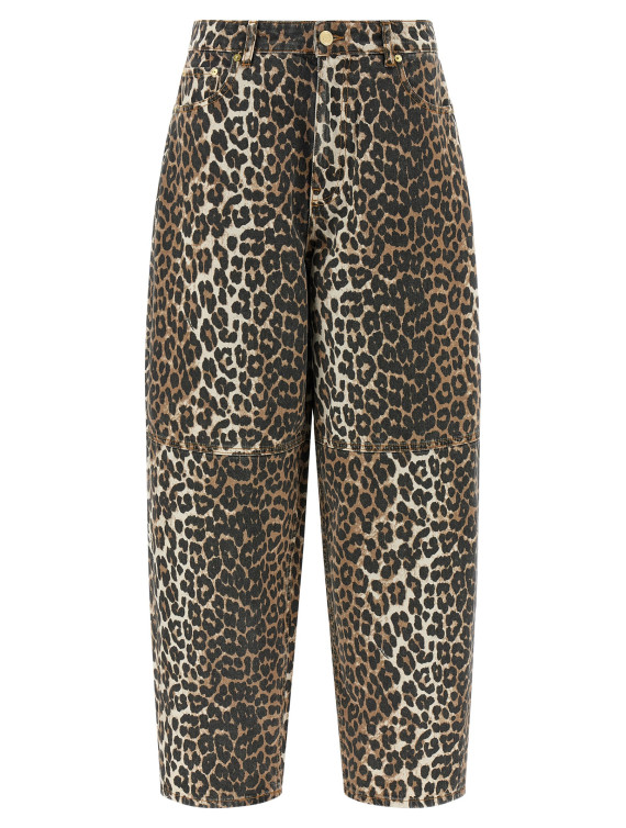 Джинсы GANNI 'Leopard Printed Stary' (A1100085859) #1