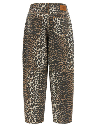 Джинсы GANNI 'Leopard Printed Stary' (A1100085859) #