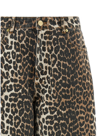 Джинсы GANNI 'Leopard Printed Stary' (A1100085859) #