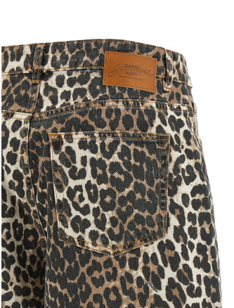 Джинсы GANNI 'Leopard Printed Stary' (A1100085859) #