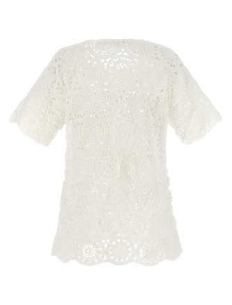 Футболка COMME DES GARÇONS Macramé T-shirt (GQN0141) #