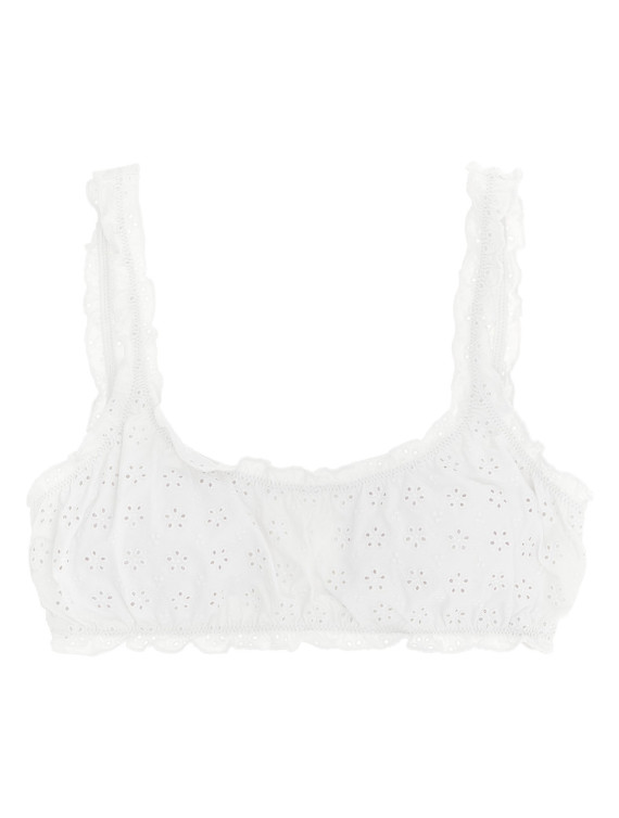Пляжная одежда POLO RALPH LAUREN Broderie bikini top (21692448WHITE) #1