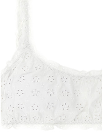 Пляжная одежда POLO RALPH LAUREN Broderie bikini top (21692448WHITE) #