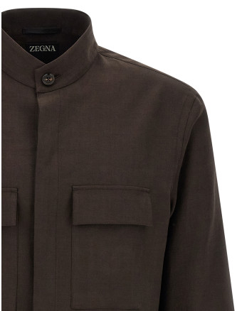 Рубашка, блузка ZEGNA 'Oasi lino' (UHV71A3SOT54202) #