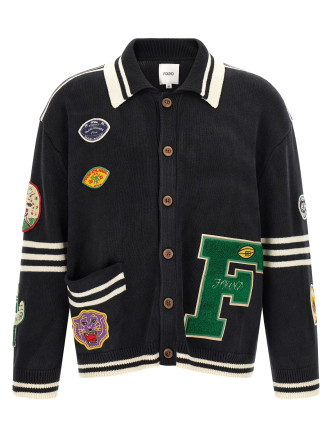'Fin Varsity' cardigan