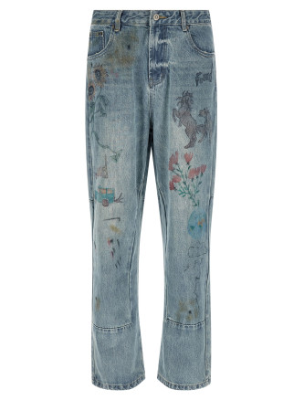 'Hand Art' jeans