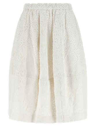 Миди COMME DES GARÇONS Macramé skirt
