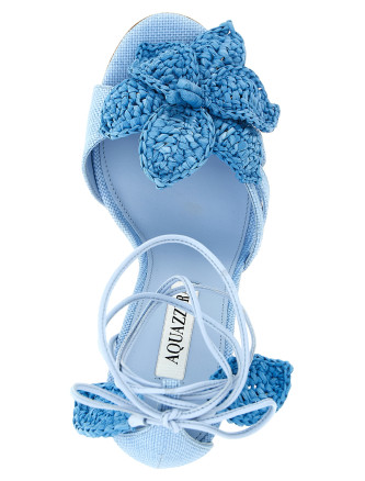 Босоножки на высоком каблуке AQUAZZURA 'Calypso' (CAOHIGS0WRNBABYBLUE) #