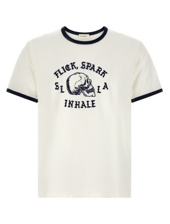 'Flick, Spark, Inhale Ringer' T-shirt