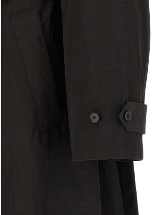 Пальто, тренч SSSTEIN Technical fabric trench coat (ST1372BLACK) #