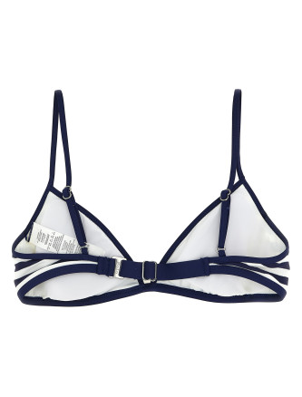 Пляжная одежда POLO RALPH LAUREN Striped bikini top (21451536WHITENAVY) #