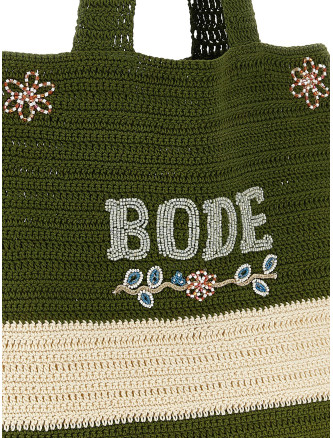 Сумка-тоут BODE 'Sherbet' (MRS26KA001GREENCREAM) #