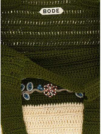 Сумка-тоут BODE 'Sherbet' (MRS26KA001GREENCREAM) #