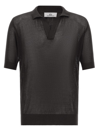 Поло RIVIERA PROJECT Openwork cotton polo shirt