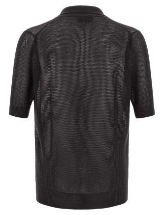 Поло RIVIERA PROJECT Openwork cotton polo shirt (PR74000RA24) #