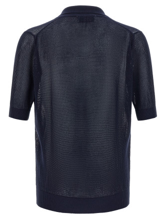 Поло RIVIERA PROJECT Openwork cotton polo shirt (PR74000RA23) #