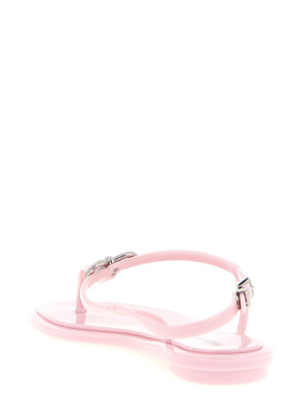 Плоские сандалии MACH & MACH 'Double Bow' (SS26S114205GUMPNK) #