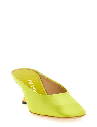 Каблуки средней высоты FERRAGAMO 'Safi' (792967ANTIQUEYELLOW) #