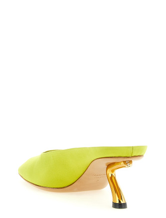 Каблуки средней высоты FERRAGAMO 'Safi' (792967ANTIQUEYELLOW) #