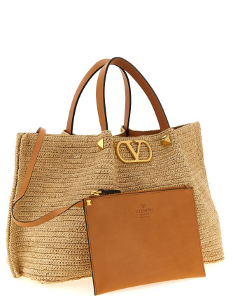 Сумка-тоут VALENTINO GARAVANI Shopping Valentino Garavani medium raffia (W2B0T01QCLQZW) #