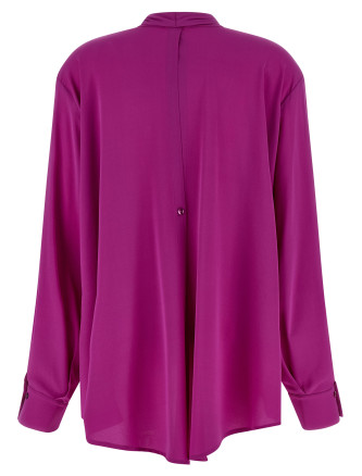 Рубашка, блузка DI.LA3 PARI' Crêpe de chine shirt (C69FUXIA) #