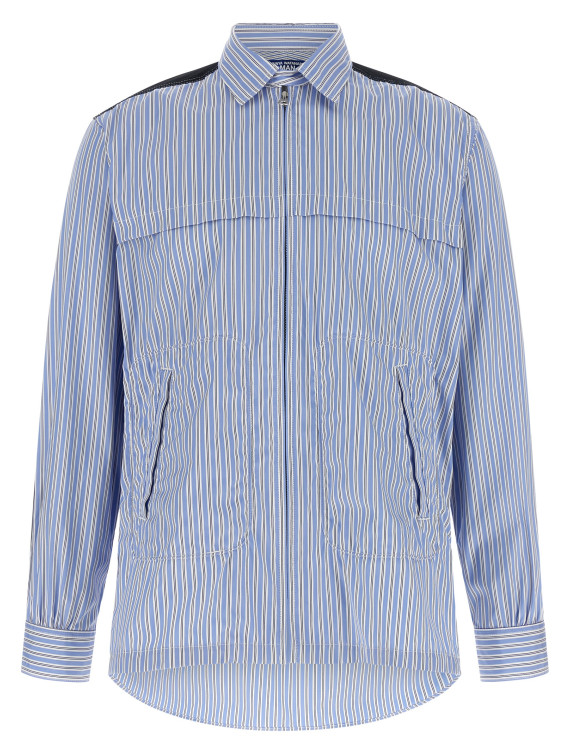 Рубашка, блузка JUNYA WATANABE Denim insert shirt (WQB0371) #1