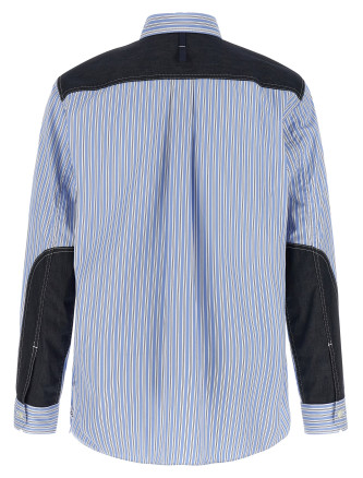Рубашка, блузка JUNYA WATANABE Denim insert shirt (WQB0371) #
