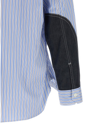 Рубашка, блузка JUNYA WATANABE Denim insert shirt (WQB0371) #