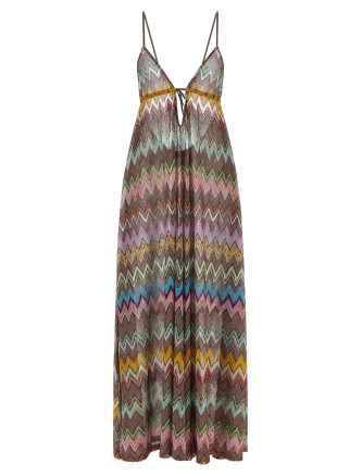 Макси MISSONI Lamé viscose dress
