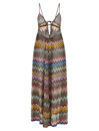 Макси MISSONI Lamé viscose dress (MS26SQ1VBR014KSM9YK) #