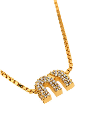 Ожерелье MIU Strass logo necklace (5IC3052DNCF0NXA) #