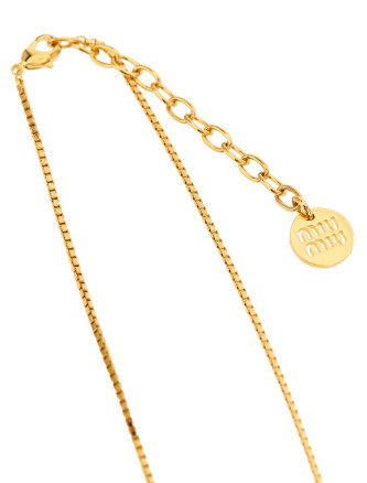 Ожерелье MIU Strass logo necklace (5IC3052DNCF0NXA) #