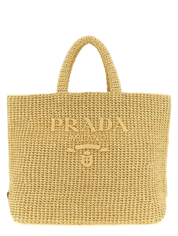 Сумка-тоут PRADA Crochet raffia shopping bag (1BG392VOUL2C2TF05IA) #1