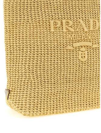 Сумка-тоут PRADA Crochet raffia shopping bag (1BG392VOUL2C2TF05IA) #